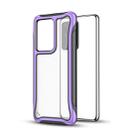 For Galaxy S20+ Blade Series Transparent AcrylicProtective Case(Purple) - 1