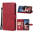 For Motorola ThinkPhone Leather Phone Case(Red) - 1