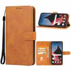 For Motorola ThinkPhone Leather Phone Case(Brown) - 1