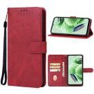For Xiaomi Redmi Note 12 Global 5G Leather Phone Case(Red) - 1