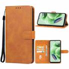 For Xiaomi Redmi Note 12 Global 5G Leather Phone Case(Brown) - 1
