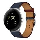 For Google Pixel Watch Genuine Leather Watch Band(Indigo Blue) - 1