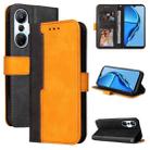 For Infinix Hot 20S Stitching-Color Leather Phone Case(Orange) - 1