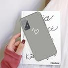 For Galaxy A91 / S10 Lite (2020) Three Dots Love-heart Pattern Colorful Frosted TPU Phone Protective Case(Grey) - 1