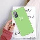 For Galaxy A91 / S10 Lite (2020) Three Dots Love-heart Pattern Colorful Frosted TPU Phone Protective Case(Green) - 1