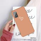 For Galaxy A91 / S10 Lite (2020) Three Dots Love-heart Pattern Colorful Frosted TPU Phone Protective Case(Coral Orange) - 1
