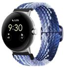 For Google Pixel Watch Buckle Nylon Braided Watch Band(Blueberry) - 1