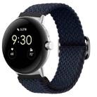 For Google Pixel Watch Buckle Nylon Braided Watch Band(Charcoal) - 1