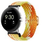 For Google Pixel Watch Buckle Nylon Braided Watch Band(Orange) - 1
