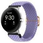 For Google Pixel Watch Buckle Nylon Braided Watch Band(Lavender) - 1