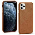 For iPhone 11 Pro Max Lamb Texture Leather All-inclusive Shockproof Phone Case(Brown) - 1
