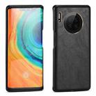 For Huawei Mate 30 Lamb Texture Leather All-inclusive Shockproof Phone Case(Black) - 1