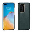 For Huawei P40 Lamb Texture Leather All-inclusive Shockproof Phone Case(Green) - 1