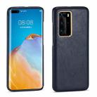 For Huawei P40 Pro Lamb Texture Leather All-inclusive Shockproof Phone Case(Blue) - 1