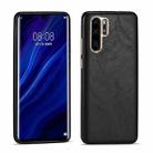 For Huawei P30 Pro Lamb Texture Leather All-inclusive Shockproof Phone Case(Black) - 1