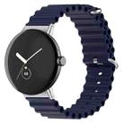 For Google Pixel Watch Ocean Silicone Watch Band(Midnight Blue) - 1