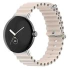 For Google Pixel Watch Ocean Silicone Watch Band(Starlight Color) - 1