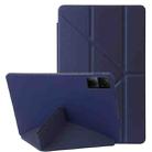 For Xiaomi Redmi Pad 10.6 Deformation Silicone Leather Tablet Case(Dark Blue) - 1