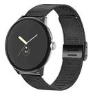 For Google Pixel Watch Milan Buckle Fine Mesh Metal Watch Band(Black) - 1