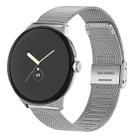 For Google Pixel Watch Milan Buckle Fine Mesh Metal Watch Band(Silver) - 1