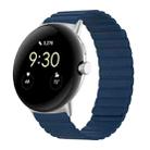 For Google Pixel Watch Two-section Magnetic Silicone Watch Band(Midnight Blue) - 1