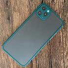 For iPhone 11 Pro Max Shockproof Frosted TPU + PC Protective Case(Dark Green) - 1
