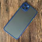 For iPhone 11 Pro Max Shockproof Frosted TPU + PC Protective Case(Blue) - 1