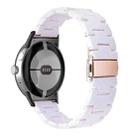 For Google Pixel Watch Three-beads Resin Watch Band(White) - 1