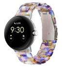 For Google Pixel Watch Three-beads Resin Watch Band(Blue Ocean) - 1
