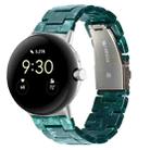 For Google Pixel Watch Three-beads Resin Watch Band(Dumb Green) - 1