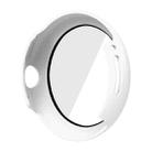 For Google Pixel Watch Frosted PC Frame Tempered Film Integrated Watch Protective Case(White) - 3