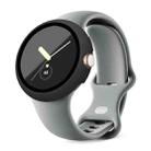 For Google Pixel Watch Frosted PC Frame Tempered Film Integrated Watch Protective Case(Black) - 1