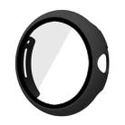 For Google Pixel Watch Frosted PC Frame Tempered Film Integrated Watch Protective Case(Black) - 2