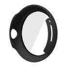 For Google Pixel Watch Frosted PC Frame Tempered Film Integrated Watch Protective Case(Black) - 3