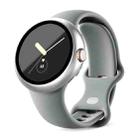 For Google Pixel Watch Frosted PC Frame Tempered Film Integrated Watch Protective Case(Silver) - 1