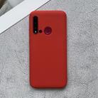 For Huawei nova 5i Shockproof Frosted TPU Protective Case(Red) - 1