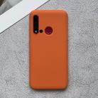 For Huawei nova 5i Shockproof Frosted TPU Protective Case(Orange) - 1