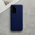 For Huawei P40 Pro Shockproof Frosted TPU Protective Case(Dark Blue) - 1