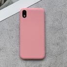 For Huawei Honor Play 3e Shockproof Frosted TPU Protective Case(Pink) - 1