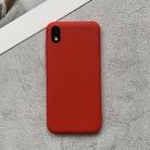 For Huawei Honor Play 3e Shockproof Frosted TPU Protective Case(Red) - 1