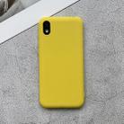 For Huawei Honor Play 3e Shockproof Frosted TPU Protective Case(Yellow) - 1