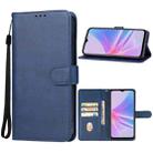 For OPPO A78 Leather Phone Case(Blue) - 1