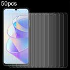 For Honor X7a 50pcs 0.26mm 9H 2.5D Tempered Glass Film - 1