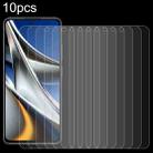 For Xiaomi Poco X5 Pro 10pcs 0.26mm 9H 2.5D Tempered Glass Film - 1