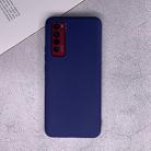 For Huawei nova 7 5G Shockproof Frosted TPU Protective Case(Dark Blue) - 1