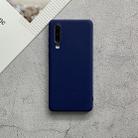 For Huawei P30 Shockproof Frosted TPU Protective Case(Dark Blue) - 1