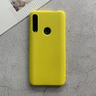 For Huawei Enjoy 10 Plus Shockproof Frosted TPU Protective Case(Yellow) - 1