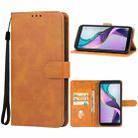 For TCL Ion X Leather Phone Case(Brown) - 1