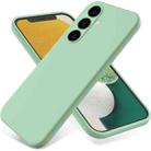 For Samsung Galaxy S24 FE 5G Color Liquid Silicone Phone Case(Green) - 1