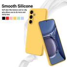 For Samsung Galaxy S25 5G Color Liquid Silicone Phone Case(Yellow) - 3